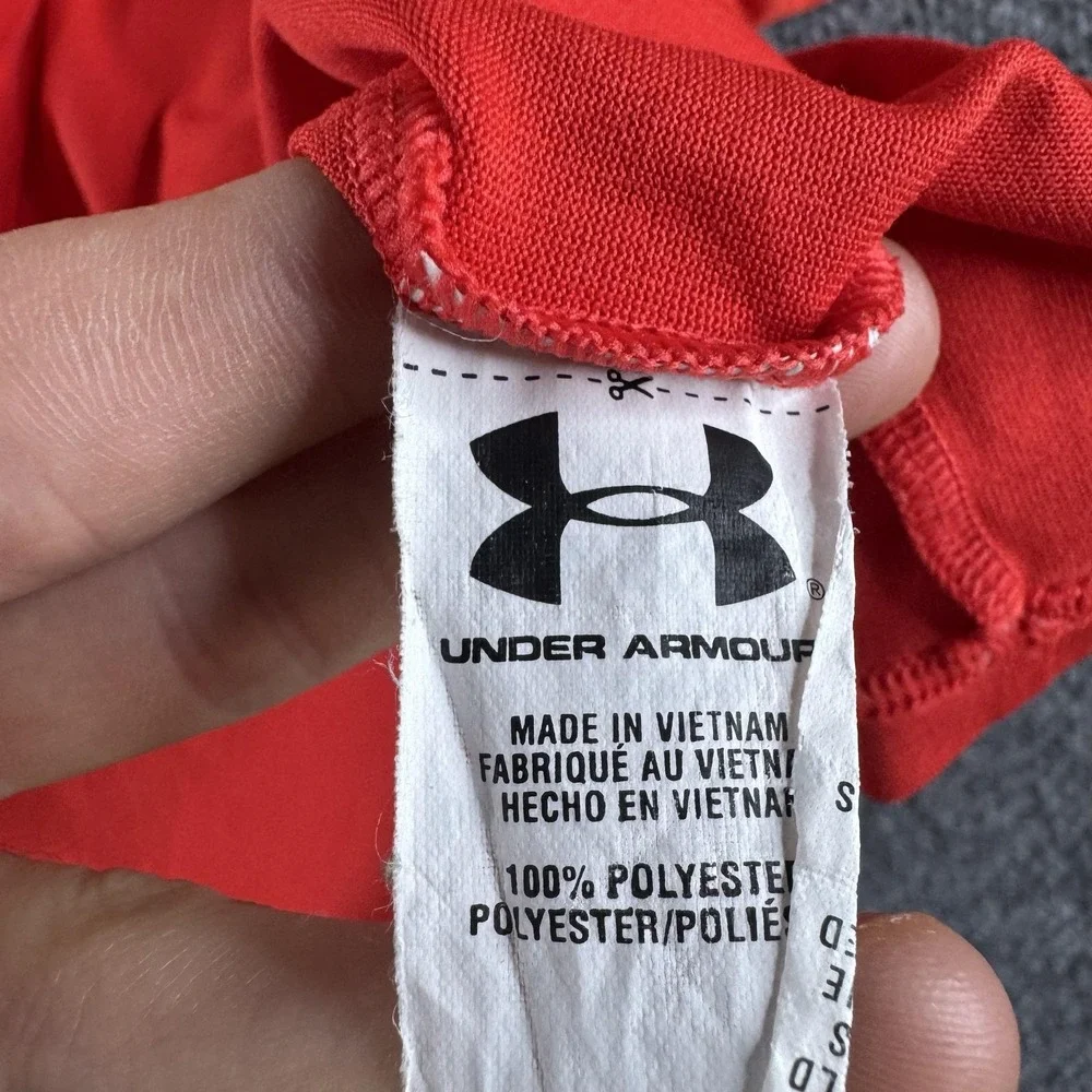 Under Armour HeatGear Pullover Mens 2XL Red 1/4 Zip Long Sleeve Athletic